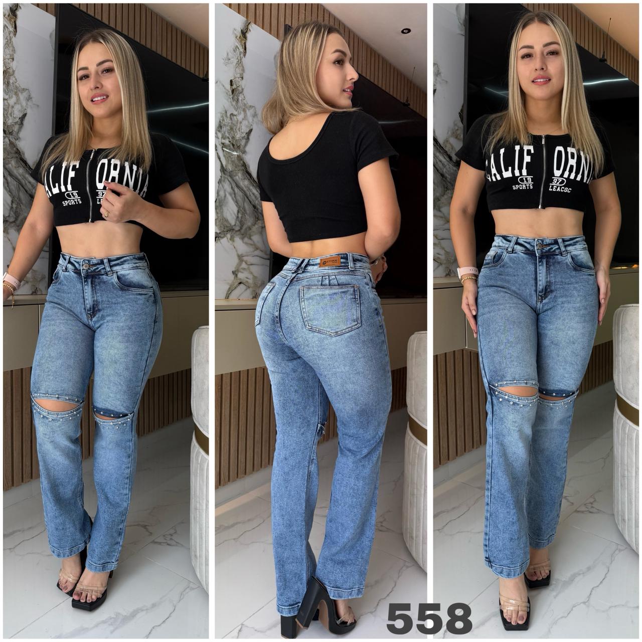 JEANS BOTA RECTA REF: 558