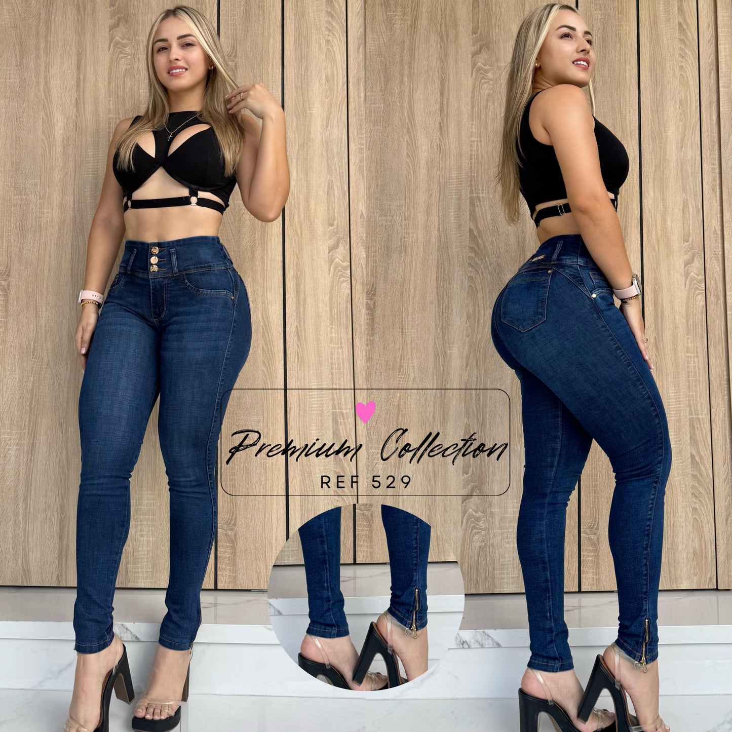JEANS TONO MEDIO DE 3 BOTONES RF:529
