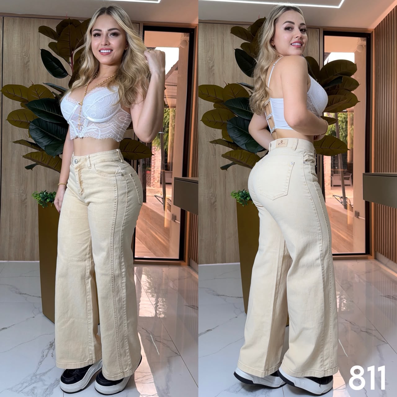 JEANS PALAZZO REF:811 BEIS