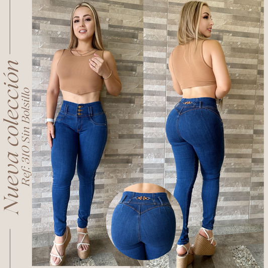 JEANS DAMA LEVANTA COLA RF:310