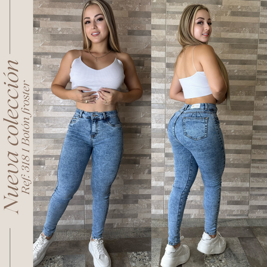 JEANS 1 BOTON REF:318 CLARO FROSTER