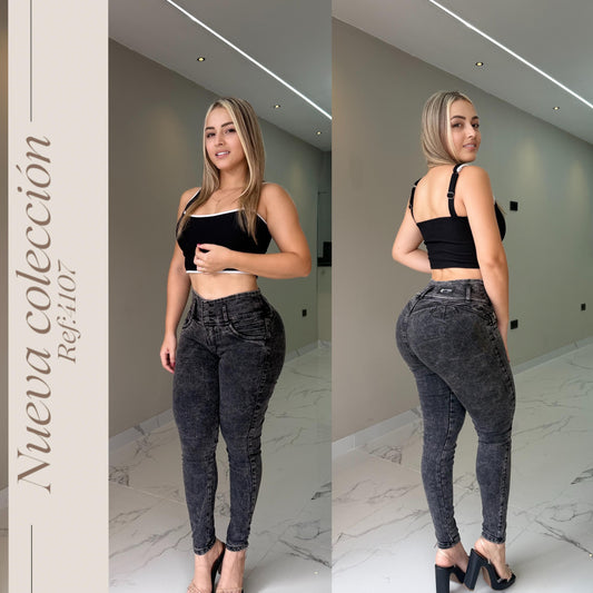 JEANS 3 BOTONES LEVANTA COLA REF:407
