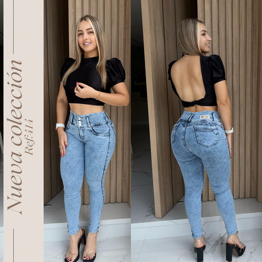 JEANS DAMA FROSTER DE 3 BOTONES RF:414