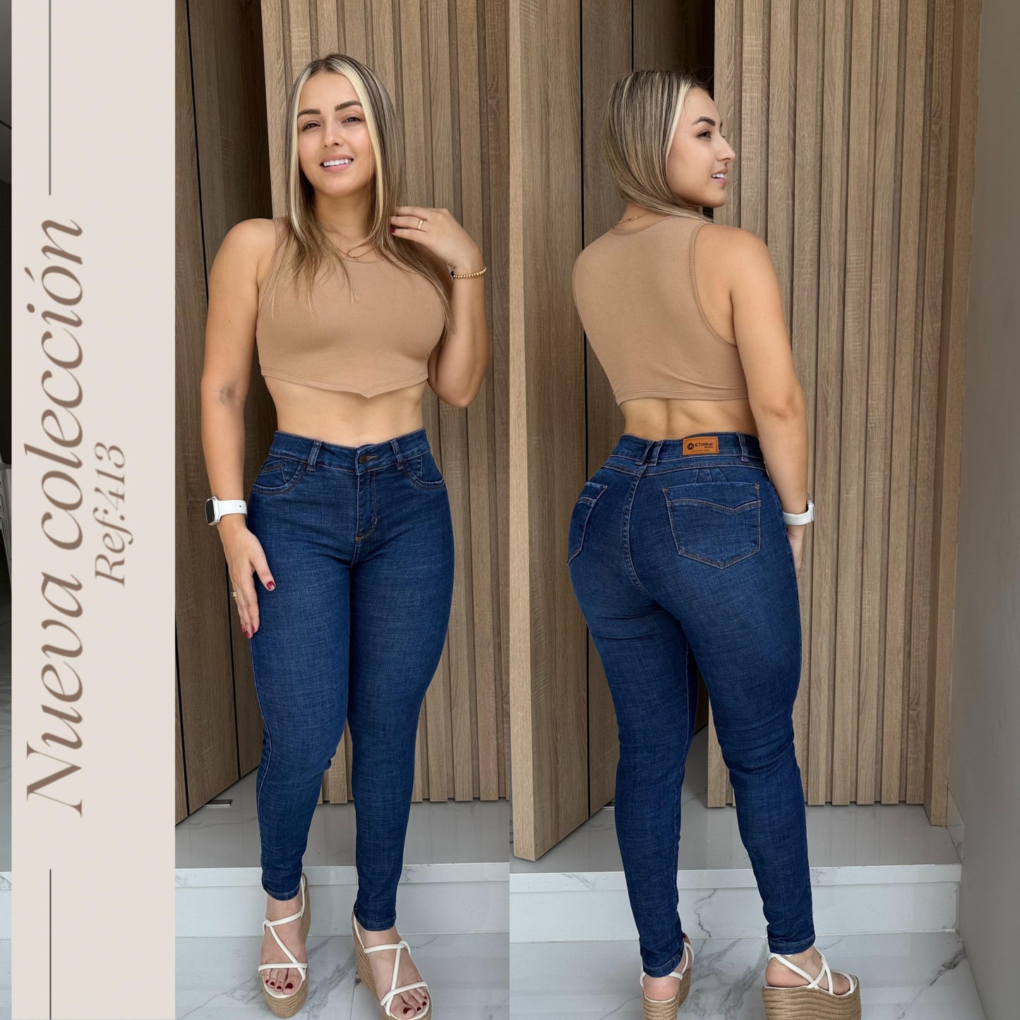 JEANS DAMA DE 1 BOTON  RF:413