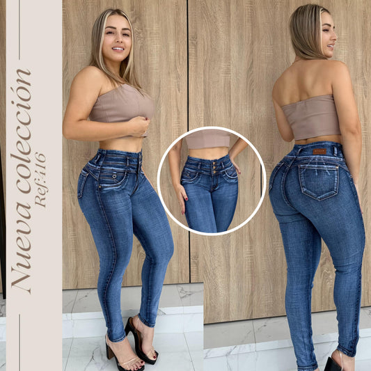 JEANS AZUL CLARO 3 BOTONES RF:416