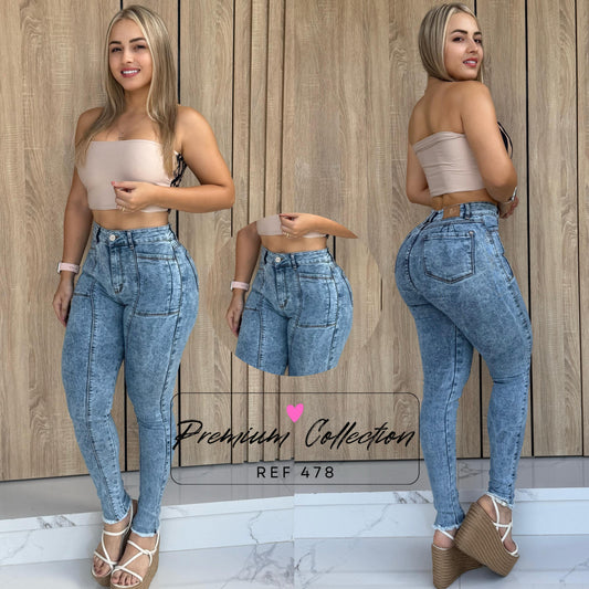 JEANS DAMA DE 1 BOTON REF:478